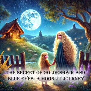 The Secret of Golden Hair and Blue Eyes: A Moonlit Journey