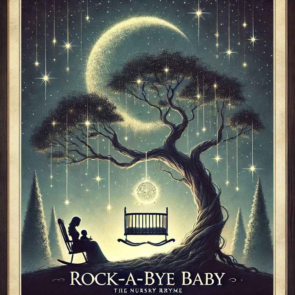 Rock-a-Bye Baby Nursery Rhyme Poster