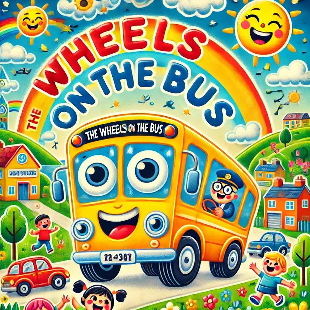 The Wheels on the Bus Nursery Rhyme Poster